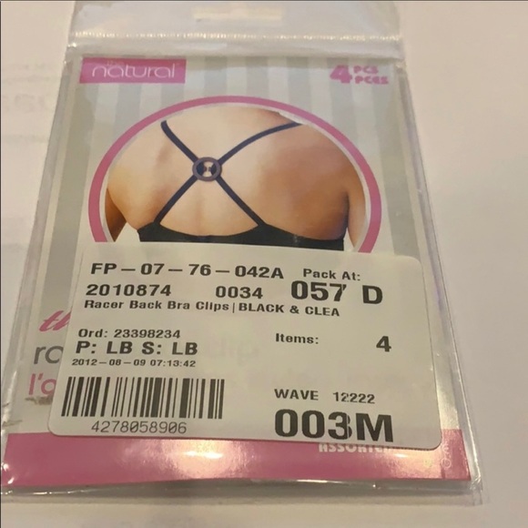 4/$30 Racer Back Bra Clips - Picture 2 of 3